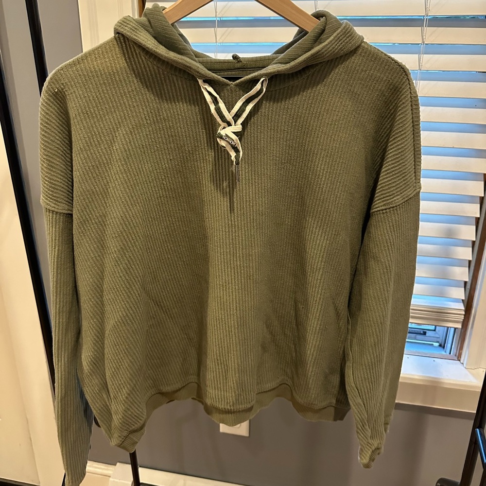 Aerie green hoodie